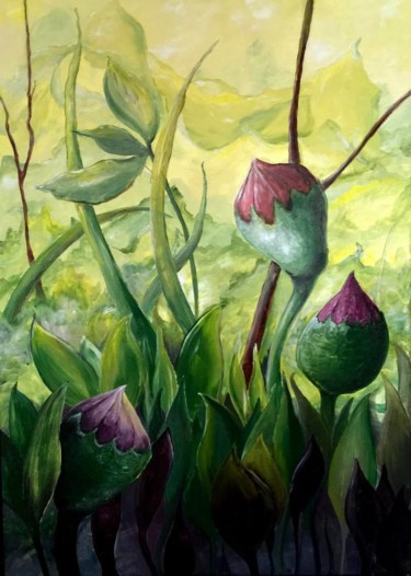 Peinture intitulée "Lost Giants" par Margarita Ado, Œuvre d'art originale, Acrylique