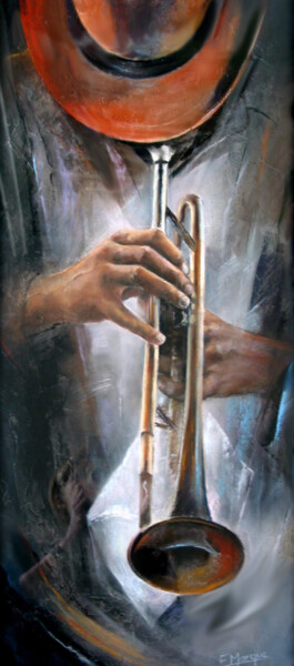 Painting titled "ELIANE MARQUE - Imp…" by Eliane Marque, Original Artwork, Pastel