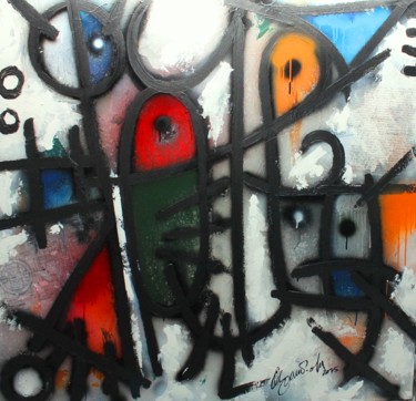 Peinture intitulée "Le bien et le mal" par Antonio Zamariola, Œuvre d'art originale, Acrylique