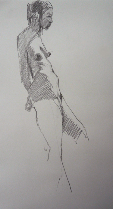 16 décembre 2014 -2- Dessin intitulée "16 décembre 2014 -2-" par Eve Clair, Œuvre d'art originale, Crayon