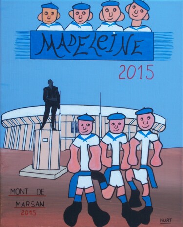 Tableau Naif Féria de la Madeleine à Mont de Marsan 2015 绘画 标题为“Tableau Naif Féria…” 由Didier Dordeins, 原创艺术品, 丙烯