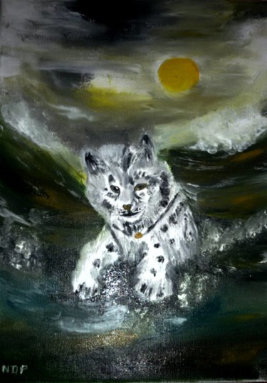 Peinture intitulée "Je sort de l'eau" par Nicole De Pauw, Œuvre d'art originale, Acrylique