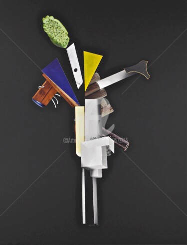 PHILTRE-D-AMOUR Collages titled "PHILTRE-D-AMOUR" by Cha, Original Artwork, Paper cutting