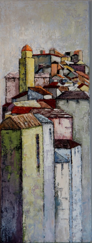 Peinture intitulée "Haut lieu" par Patricia Lejeune, Œuvre d'art originale