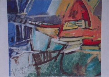 Peinture intitulée "vivaldi" par Mountassir Chemao, Œuvre d'art originale, Huile