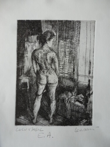 Printmaking titled "Lulu Magic" by Manuel Leonardi, Original Artwork, Etching