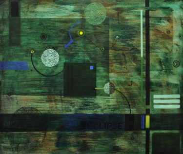 Peinture intitulée "ECLIPSE" par Pascal Buffard, Œuvre d'art originale, Huile