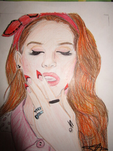 Pintura titulada "Lana del Rey" por Albamildew, Obra de arte original