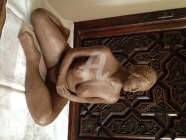 Aspasie ou Je suis potelée Sculpture intitulée "Aspasie ou Je suis…" par Cédo, Œuvre d'art originale, Terre cuite