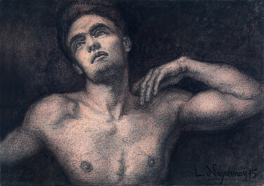 Dessin intitulée "Dreaming man" par Lyubomir Naydenov, Œuvre d'art originale, Autre