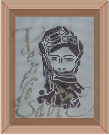 Artisanat intitulée "Touareg" par Martine Borsa, Œuvre d'art originale