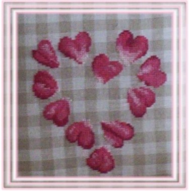 Artisanat intitulée "Coeurs" par Martine Borsa, Œuvre d'art originale