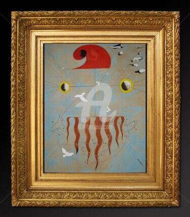 Peinture intitulée "Paysan catalan obse…" par Laurent Berthe, Œuvre d'art originale