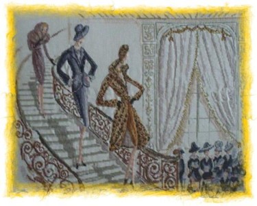 Artisanat intitulée "Défilé de mode" par Martine Borsa, Œuvre d'art originale