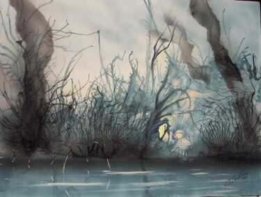 Pintura titulada "Seres del bosque" por Rosario De Mattos, Obra de arte original, Otro