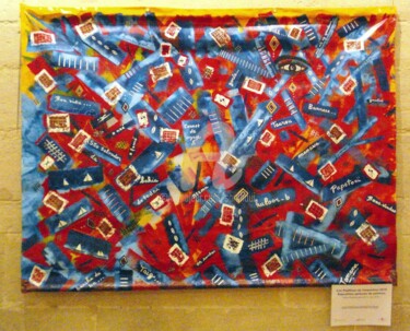 kuloor-b- Exposition aérienne sur bâche à Carpentras en 2010 Painting titled "kuloor-b- Expositio…" by Sarah Paolantonacci (Sarahoui), Original Artwork, Acrylic