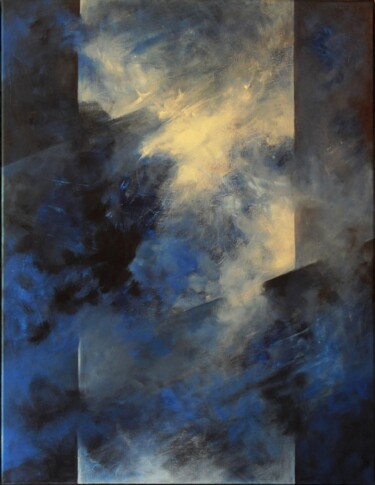 Peinture intitulée "Au centre du Voyage…" par Michèle Radix, Œuvre d'art originale, Acrylique