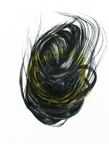 Dessin intitulée "Etoupe #7" par Gaele Flao, Œuvre d'art originale, Fusain