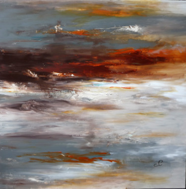 Peinture intitulée "HORIZONS" par Sandrine Chalot, Œuvre d'art originale, Acrylique