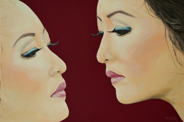 Kyoko Malerei mit dem Titel "Kyoko" von Rudolf Rox, Original-Kunstwerk, Acryl