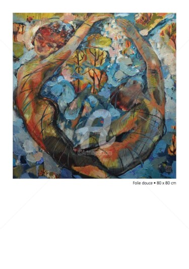 Peinture intitulée "folie-douce.jpg" par Li Chen, Œuvre d'art originale