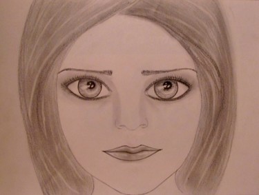 Dibujo titulada ""My eyes will tell…" por Liza Peninon, Obra de arte original, Lápiz