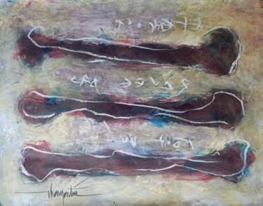 Peinture intitulée "acryl-sur-papier-av…" par Chamartin, Œuvre d'art originale, Acrylique