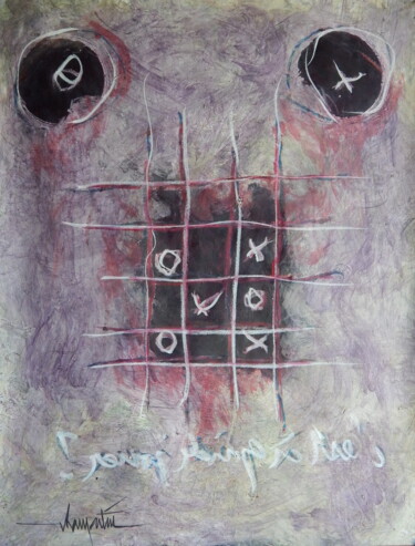 Peinture intitulée "acryl-sur-papier-av…" par Chamartin, Œuvre d'art originale