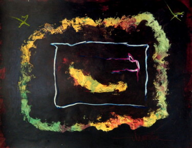 Peinture intitulée "acryl-sur-papier-av…" par Chamartin, Œuvre d'art originale