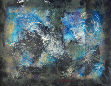 Peinture intitulée "acryl-sur-papier-av…" par Chamartin, Œuvre d'art originale