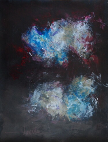 Peinture intitulée "acryl-sur-papier-av…" par Chamartin, Œuvre d'art originale