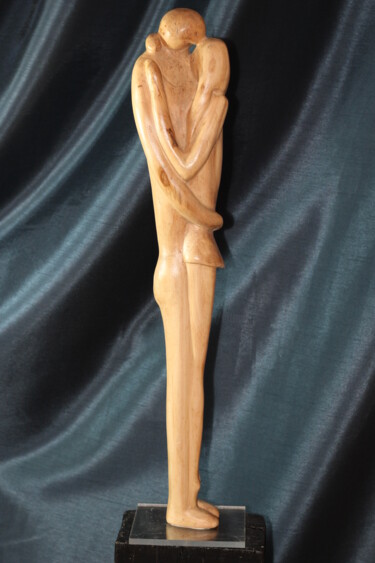 Sculpture intitulée "Double corps" par Max Bernard, Œuvre d'art originale, Bois