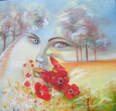 Peinture intitulée "Summer" par Alix, Œuvre d'art originale, Huile