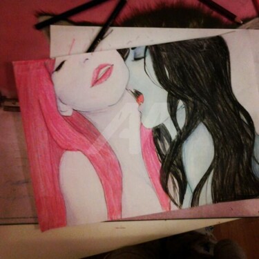 Pintura titulada "Vampiras" por Albamildew, Obra de arte original, Otro