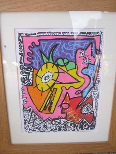 Peinture intitulée "dessin 24x32 cm" par Girerd Christophe, Œuvre d'art originale, Crayon