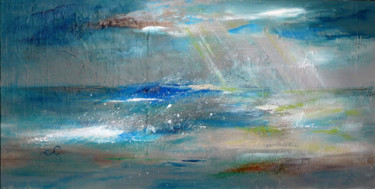 Peinture intitulée "Embellie" par Sandrine Chalot, Œuvre d'art originale, Acrylique