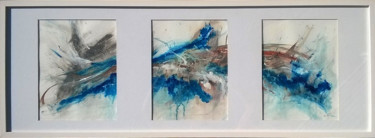 Peinture intitulée "Envolée triptyque" par Sandrine Chalot, Œuvre d'art originale, Acrylique
