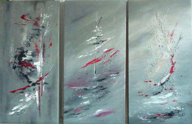 Peinture intitulée "Trio Vogue Equilibre" par Sandrine Chalot, Œuvre d'art originale, Acrylique