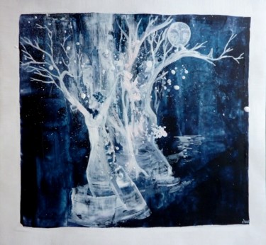 Peinture intitulée "Sortir de l'hiver -…" par Clau Redier-Clément, Œuvre d'art originale, Acrylique