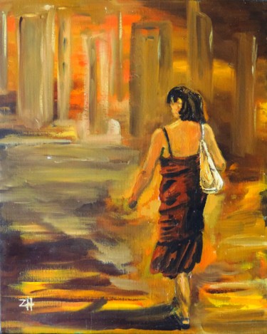 La dame au sac jaune / The lady with the yellow bag / La don