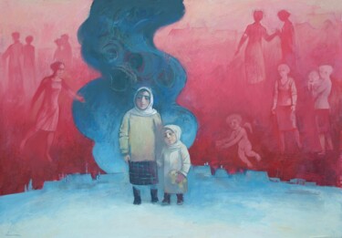 绘画 标题为“Refugees-6” 由Azeriman, 原创艺术品, 丙烯