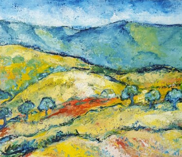 Peinture intitulée "Solitude" par Christiane Casanova, Œuvre d'art originale, Huile Monté sur Châssis en bois