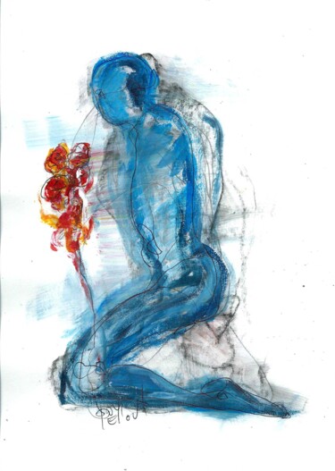 31 MAI 2015 - 1 an deja - Bonne fete maman.... Dessin intitulée "31 MAI 2015 - 1 an…" par Dov Melloul, Œuvre d'art originale, Autre