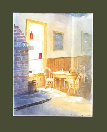 绘画 标题为“Cafe in Wanaka” 由Roy Boston, 原创艺术品, 油