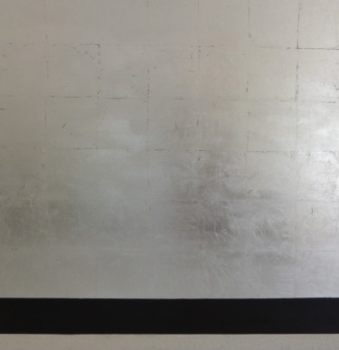 Painting titled "Silver lining" by Sylvie Hamou, Original Artwork, Acrylic
