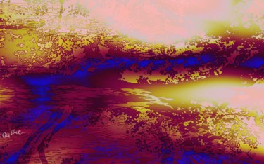 Arts numériques intitulée "Ciel d'ailleurs" par Gipéhel, Œuvre d'art originale, Peinture numérique