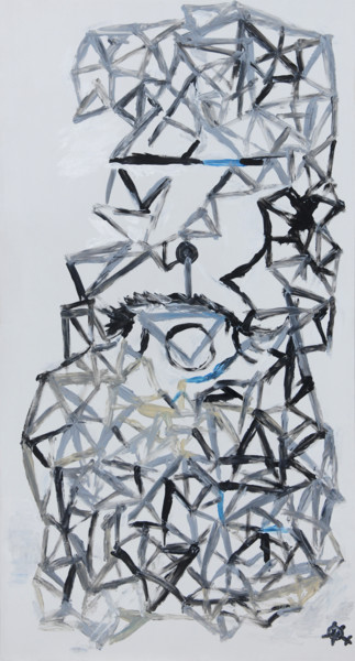 Painting titled "Woman" by Kate Tyo, Original Artwork, Acrylic