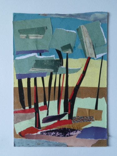 Peinture intitulée "Landes girondines" par Martin Jobert, Œuvre d'art originale