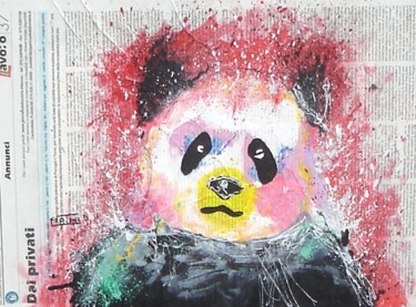 Pittura intitolato "PANDA POP" da Daniele Fratini, Opera d'arte originale, Acrilico