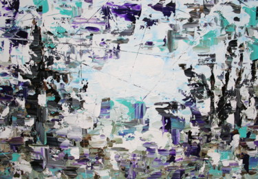 Painting titled "Symphonie en Hiver" by Pierre-Yves Guitton, Original Artwork, Acrylic